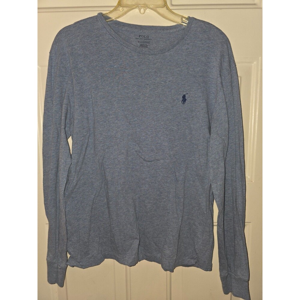 Polo Ralph Lauren Shirt Mens Medium Long Sleeve Pony Logo Tee Casual